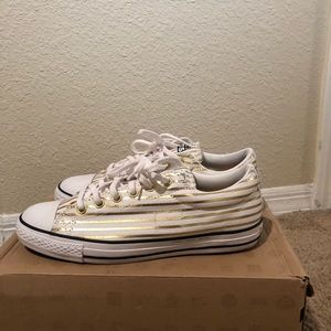 Converse X Fragment CTS OX Gold Metallic Stripe